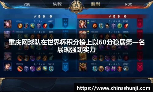 重庆网球队在世界杯积分榜上以60分稳居第一名展现强劲实力